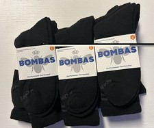 Lot of 10 large Bombas Men's Crew Socks Cushioned Honeycomb Black Size Large picture