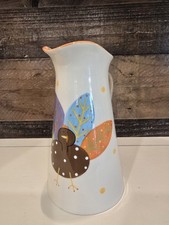 Coton Colors Thanksgiving Turkey Rare Retired Tall Large Gravy Pitcher HTF Fall picture