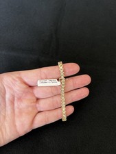 Vintage 14K Yellow Gold Diamond Tennis Bracelet 2.55 CTTW 11g Fine Jewelry picture