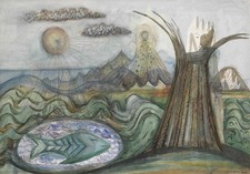 Cecil Collins The Bride British Visionary Art Symbolic Landscape Figure picture