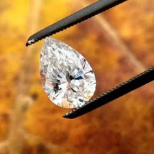 1.15 CT Natural White Diamond Pear Cut VVS1 D Grade GDGL Certified W16 picture