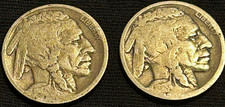 1917D and 1918D Buffalo Nickels Early Semi-Key Dates Great for Albums TB-35 picture