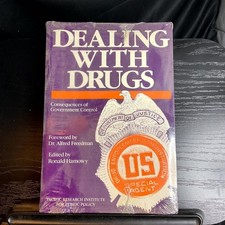 DEALING WITH DRUGS Ronald Hamowy 1987 Government Control Policy DEA Hardcover picture