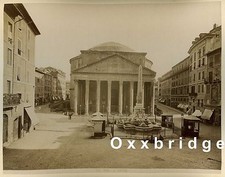 1880 Street Scene Rome Albumen Photo Roma Pantheon/San Giovanni Roman Design picture