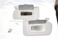 00-06 Nissan SENTRA Sunvisors w/ Sun Visor Clips TWIN Vanity Mirrors GRAY Cloth picture
