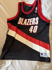 Shawn Kemp Portland Trail Blazers Retro Champion Jersey Size 48/ XL. RARE picture