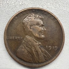 1919 Lincoln Wheat Cent Penny Actual Coin picture