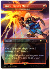 MTG Vivi's Thunder Magic (Rainbow Foil) Secret Lair x Final Fantasy 1871 FFIX picture