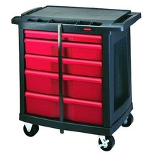 Rubbermaid Commercial Fg773488bla Mobile Work Station, 5 Drawers, 32-5/8 In W X picture
