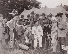 1937 Press Photo Cleveland OH Boy Scouts at Tent City, Jamboree in Washington DC picture