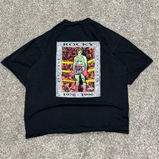 Vintage 90s Planet Hollywood Rocky Movie 20th Anniversary T-Shirt Mens XL USA picture