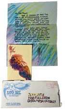 Steven Pizzaro Original Hand Drawing One Of A Kind With A Letter 1981 The Pizz picture