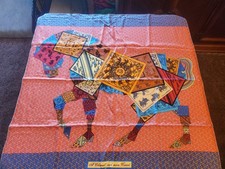 Hermes Silk Scarf 35” Carre 90cm “ A Cheval Sur Mon Carre” picture