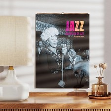 2027 Jazz Wall Calendar – Ella Fitzgerald Cover, Gift for Jazz Lovers, 11