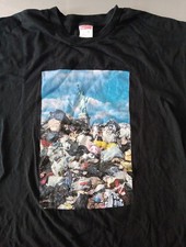 SUPREME Statue of Liberty Trash Photo T Shirt Mens Size L Made In USA Black picture