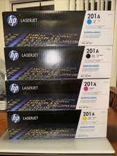 HP 201A LaserJet Toner Cartridges - Black, Cyan, Magenta, Yellow, Pack of 4 NEW picture
