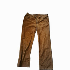 J.Crew Men's Brown Cotton Corduroy Pants Classic Fit Straight Leg 5-Pocket 35 picture