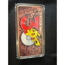Pokémon 30th Anniversary Pikachu 10 Troy Oz .999 Fine Copper Collectible Bar picture