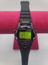TIMEX Atlantis 100 TW2U31500 Black Quartz Men's Watch Near Mint picture