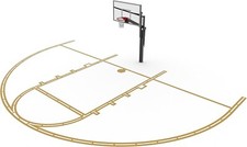 Murray Sporting Goods Premium Plus Basketball Court Marking Stencil Kit picture