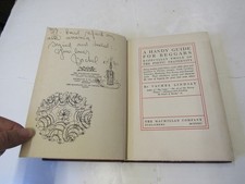 1923 SIGNED w/ DRAWING Lindsay Vachel, Handy Guide for Beggars picture