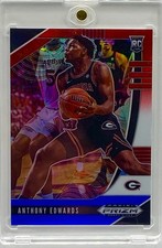 Anthony Edwards RARE RED BLUE REFRACTOR PRIZM ROOKIE INVESTMENT CARD MINT RC  picture