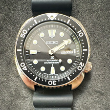 Seiko Prospex Automatic Diver 200m Day/Date Black Dial Rubber Strap picture