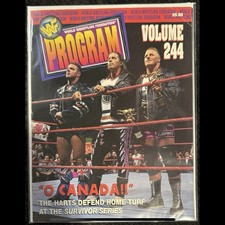 Rare WWF 1997 Survivor Series Arena Edition Program Montreal Screwjob Match Card picture