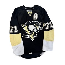 Reebok CCM Pittsburgh Penguins Malkin 71 Jersey Size 50 Made in Canada picture