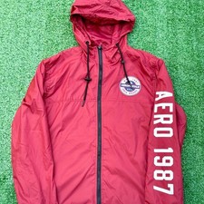Aeropostale NYC 1987 USA Original Brand Red Zip Up Hoodie picture