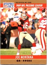 1990 Pro Set - Joe Montana #8 - Near Mint or Better picture