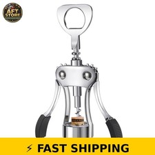 KORCCI Heavy-Duty Zinc Alloy Wine Opener - Silver picture