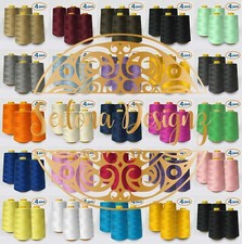 4 PACK of 6000 Yard each Spools Sewing Thread All Purpose 100% Polyester picture