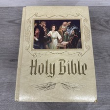 Vintage Holy Bible Catholic Heirloom Family Edition NAB 1989-1990 picture