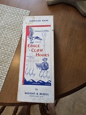 Vintage Eagle Claw Fishing Hooks Advertising Original Box / hooksWright & McGill picture