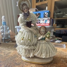Dresden Porcelain Lace Figurine Vintage Germany picture