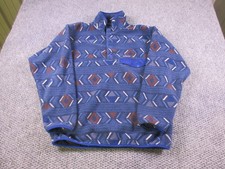 Patagonia Synchilla Snap-T Fleece Pullover Mens Medium Blue Southwestern Pattern picture