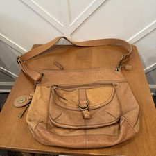 Fossil Sasha Leather Crossbody Bag Brown Saddle Style Messenger Y2K Vintage picture