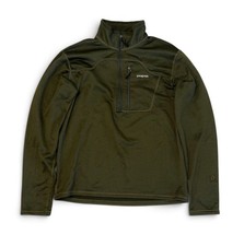 Patagonia R1 Men’s Olive Green 1/2 Zip Fleece Jacket Size Medium picture