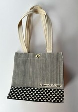 NOS Vtg 1970s BONNIE CASHIN D. Klein Indigo Canvas Tote Bag Turnlock 10x11x6 picture