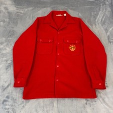 Boy Scouts of America Wool Jacket Mens 40 Red Vintage BSA Official 553 AL Long picture