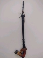 Antique 19th Century Meerschaum Hunting Pipe Ornate Metal Lid Hussar Style picture