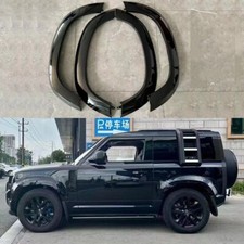 4Pc Car Wheel Arch Cover Trim Gloss Fit For LR Defender 90 2020-2023 Gloss Black picture