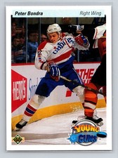 1990-91 Upper Deck PETER BONDRA #536 Young Guns RC picture