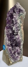 472G Natural Amethyst Cave Rock Specimen Cut Bottom #13 picture