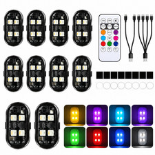 RGB LED Strobe Light, 8/12/16Pcs Wireless Remote Control For Car Bike Motorcycle picture