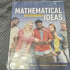 Mathematical Ideas Fourteenth Edition Hardcover by Hornsby Pearson English picture