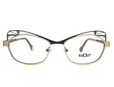 BOZ Eyeglasses Frames ASTER 5500 Matte Black Gold Cat Eye Full Rim 54-17-140 picture