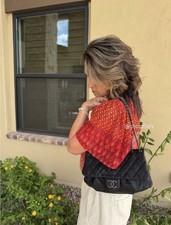 Chanel Shiny Caviar Quilted Elastic Flap Shoulder Bag picture