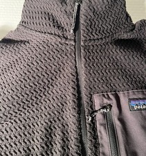 Patagonia Mens R1 Air Zip-Neck Fleece Pullover Black Size L Technical Hiking  picture